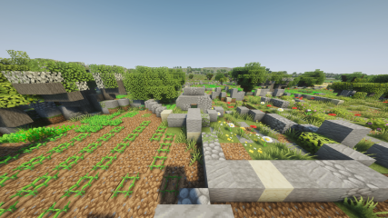 A small oval girna on the Bajda ridge in Malta in Minecraft